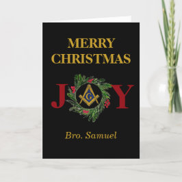 Cartão De Agradecimento Freemason Masonic Mason Freemason Christmas