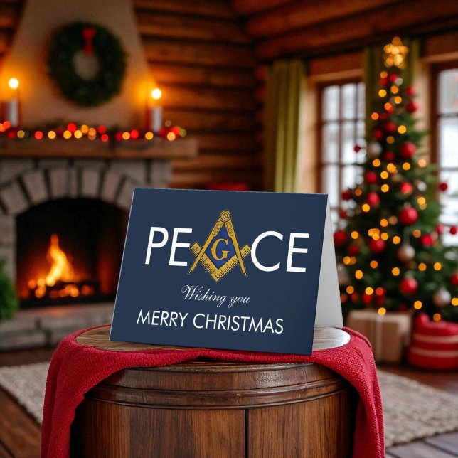 Cartão De Agradecimento Freemason Masonic Mason Freemason Christmas (Criador carregado)