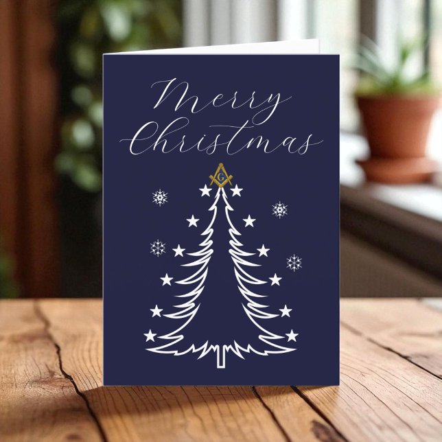 Cartão De Agradecimento Freemason Masonic Mason Freemason Christmas (Criador carregado)