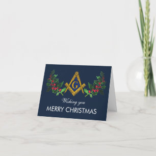 Cartão De Agradecimento Freemason Masonic Mason Freemason Christmas