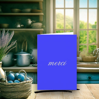 Cartão De Agradecimento French Thank You Card