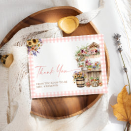 Cartão De Agradecimento Fresco Do Chá de panela De Mercado Dos Agricultore