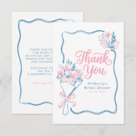 Cartão De Agradecimento Fresh Off The Market Bridal Shower Thank You Card