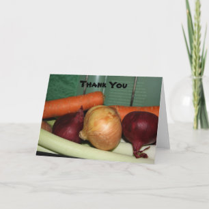 Cartão De Agradecimento Fresh Vegetables Thank You Card