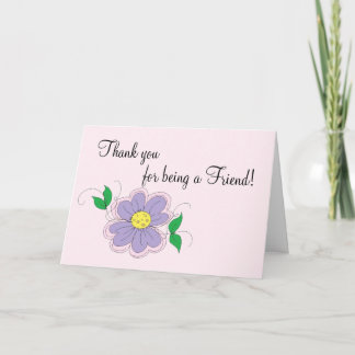 Cartão De Agradecimento Friendship Thank You Card