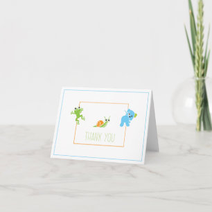 Cartão De Agradecimento Frogs, Snails and Puppy Dog Tails Thank You Card