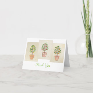 Cartão De Agradecimento Fruit Tree Trio thank you card