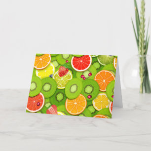 Cartão De Agradecimento Frutas de Verão 2