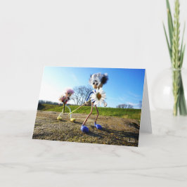 Cartão De Agradecimento Fubby die madeliefjes plukken.