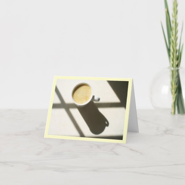 Cartão De Agradecimento Fulgor do café do bom dia (Frente)