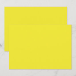 Cartão De Agradecimento Fundo Amarelo Sólido Vibrante