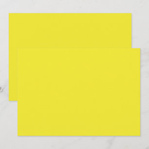 Cartão De Agradecimento Fundo Amarelo Sólido Vibrante