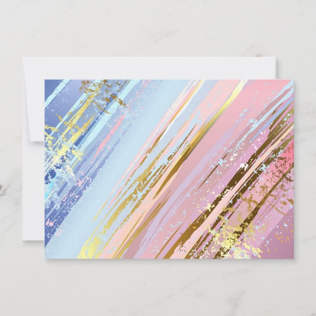 Cartão De Agradecimento Fundo Rosa Texturizado (Frente)