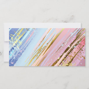 Cartão De Agradecimento Fundo Rosa Texturizado