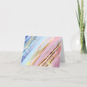 Cartão De Agradecimento Fundo Rosa Texturizado