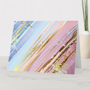 Cartão De Agradecimento Fundo Rosa Texturizado