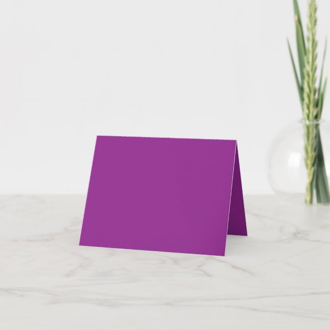 Cartão De Agradecimento fundo roxo com borda branca (Frente)