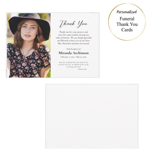 Cartão De Agradecimento Funeral Cristão Ortodoxo Simples, Elegante (Criador carregado)