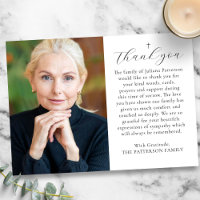 Funeral de Mensagem Personalizada de Foto Cruzada