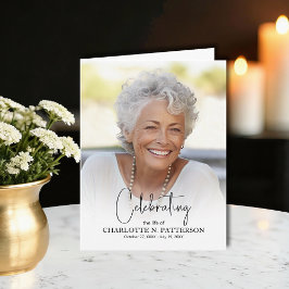 Cartão De Agradecimento Funeral Memorial Photo Folded