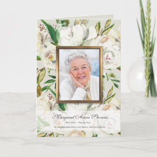 Cartão De Agradecimento Funeral Thank You Cards Antique White Rose