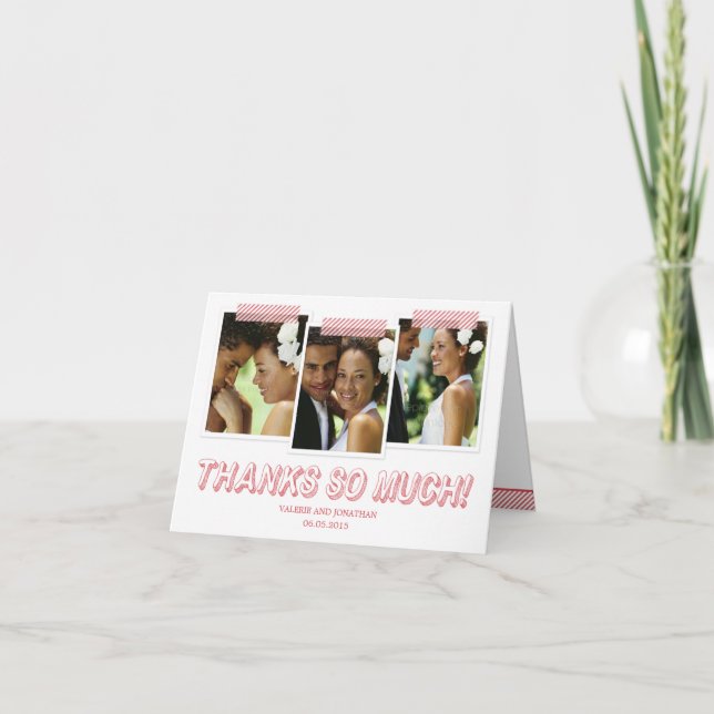 Cartão de Agradecimento Funky Snapshots (Frente)