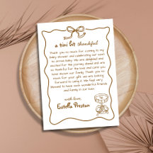 Funky Whimsical Hand Drake Martini Chá de fraldas