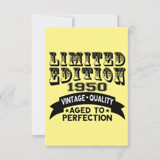 Cartão De Agradecimento Funny 1950 Birthday Card Limited Edition