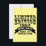 Cartão De Agradecimento Funny 1962 Birthday Card Limited Edition<br><div class="desc">Edição limitada de 1962 Vintage Quality Aged to perfetion.</div>