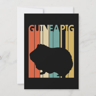 Cartão De Agradecimento Funny Vintage Guiné Pig
