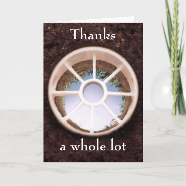 Cartão De Agradecimento Furo do golfe (Frente)