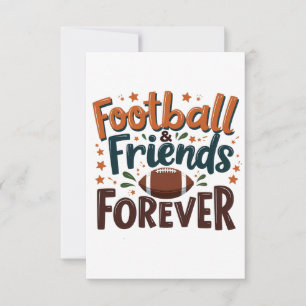 Cartão De Agradecimento Futebol Amigos para Fantasia de Futebol