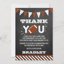 Cartão De Agradecimento Futebol de qualquer idade