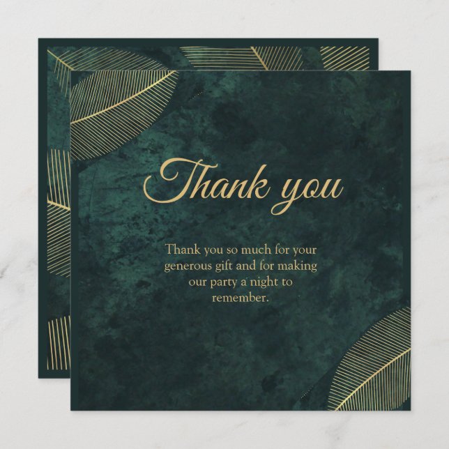 Cartão De Agradecimento Gala de Aniversário Duplo da Junta Adulta (Frente/Verso)