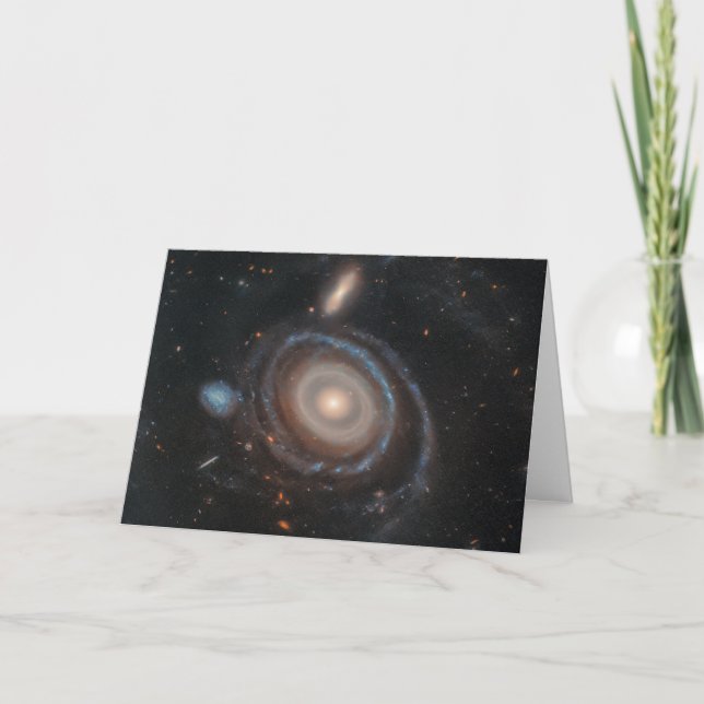 Cartão De Agradecimento Galáxia Bullseye do Telescópio Espacial Hubble (Frente)