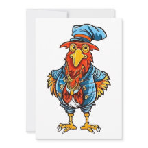 Galo de Desenho Animado Engraçado e Mandão