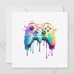Cartão De Agradecimento Gamer Gráfico Jogo de Vídeo - Amante de Video Game