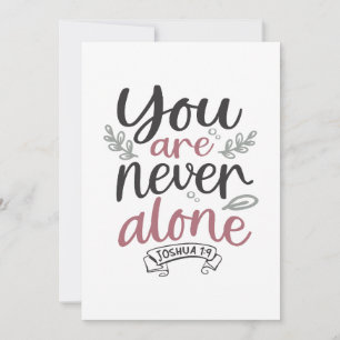 Cartão De Agradecimento Garantia divina - Joshua 1:9 Design cristão