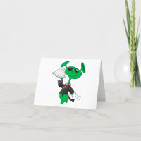 Garçom de Alienígena Verde