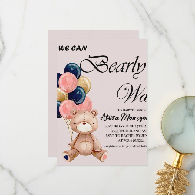 Cartão De Agradecimento Garoto Teddy Bear Podemos Esperar (Frente/Verso In Situ)