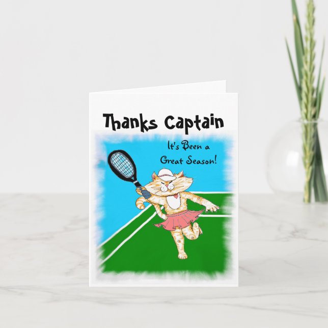 Cartão De Agradecimento Gatinho do Tribunal (Frente)