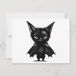 Cartão De Agradecimento Gatinho Preto, Grumpy, Do Dia Das Bruxas