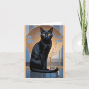 Cartão De Agradecimento gato de arte