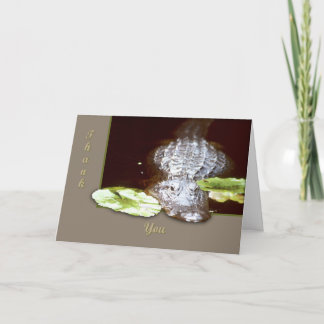 Cartão De Agradecimento Gator