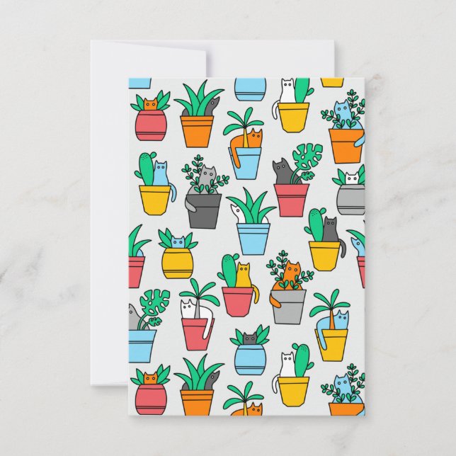 Cartão De Agradecimento Gatos nos pântanos (Frente)