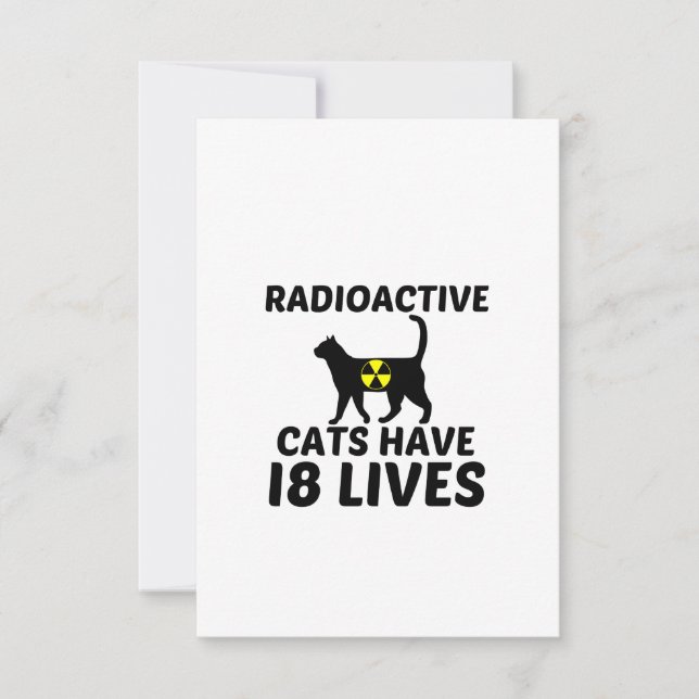 CARTÃO DE AGRADECIMENTO GATOS RADIOATIVOS (Frente)