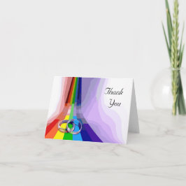 Cartão De Agradecimento Gay Wedding Thank You Greeting Card