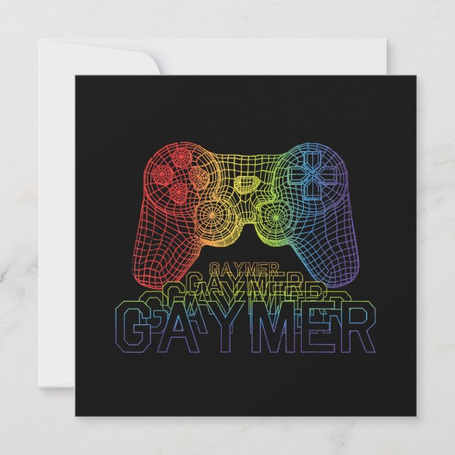 Cartão De Agradecimento Gaymer Orgulhoso, Jogos de Orgulho gay (Frente)