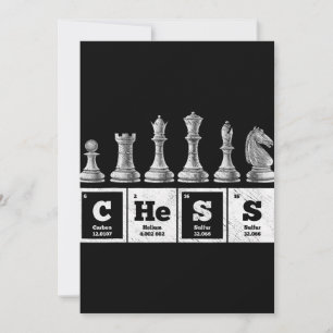 Cartão De Agradecimento geek de xadrez engraçado química periódica do s