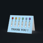 Cartão De Agradecimento Geek Science Rainbow Flower Obrigado<br><div class="desc">Geek Science Rainbow Flower Obrigado Cartões

Personalizar.  Dentro vazio</div>